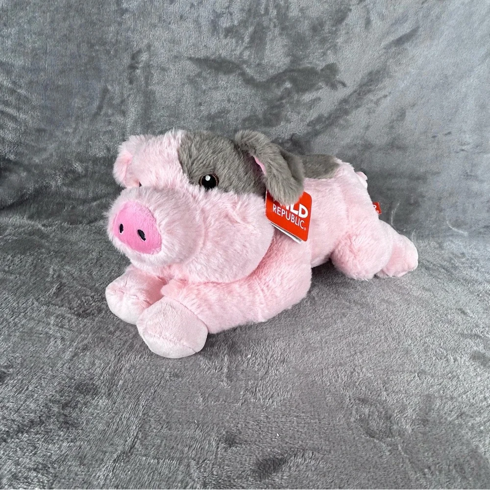 Ecokins Mini Pig Plush Soft Toy 12
